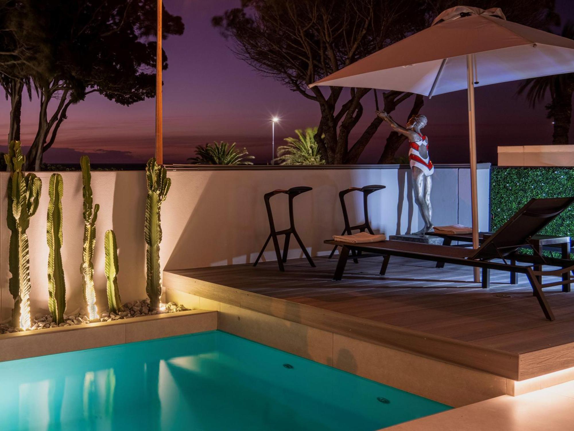 فندق بوتيك ساوث بيتش كامبس باي كيب تاون المظهر الخارجي الصورة The pool at the hotel